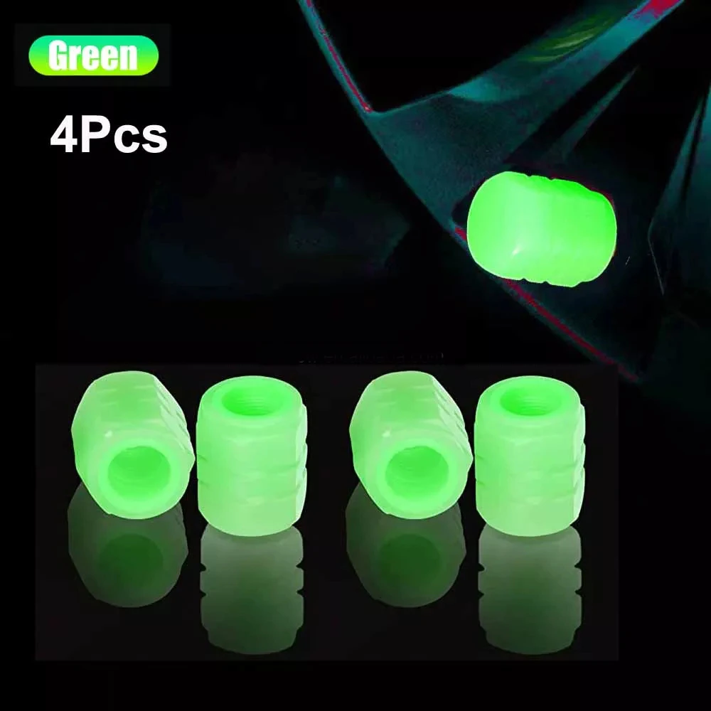 Xiejia Universal Illuminated Valves Glow In The Dark Valve Stem Covers