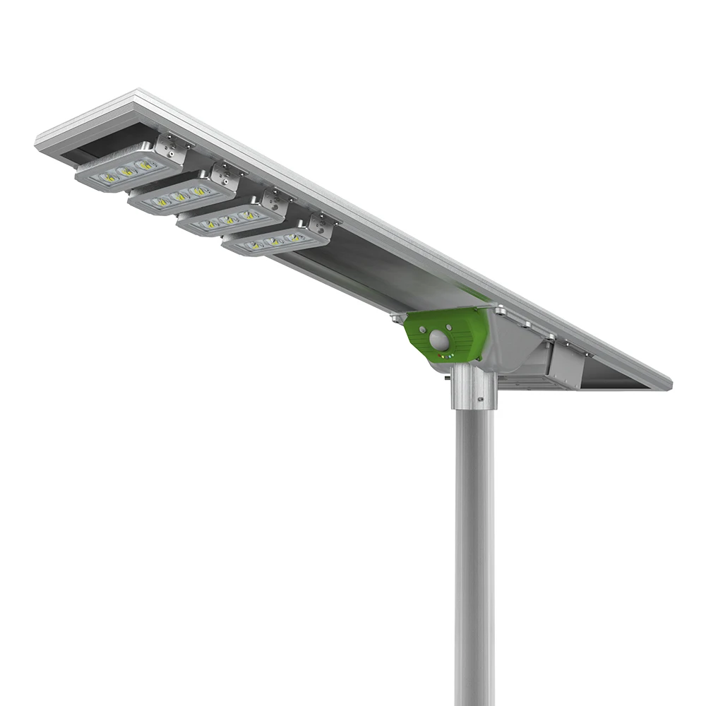 Automatic brightness adjustment high efficiency commercial all in one 40W 60w  solar  street light
