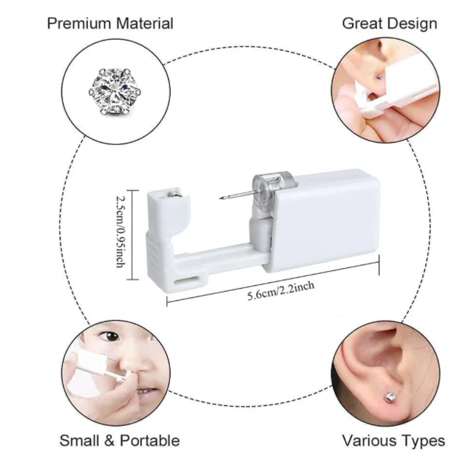 Neus Navel Lip Piercing Machine Oor Piercing Gun Wegwerp Zelf Oor