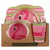 Eco Bamboo Fiber Children's Baby Tableware For Kids Dinnerware Sets