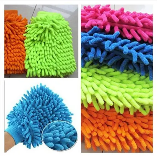 chenille mitt for car washing