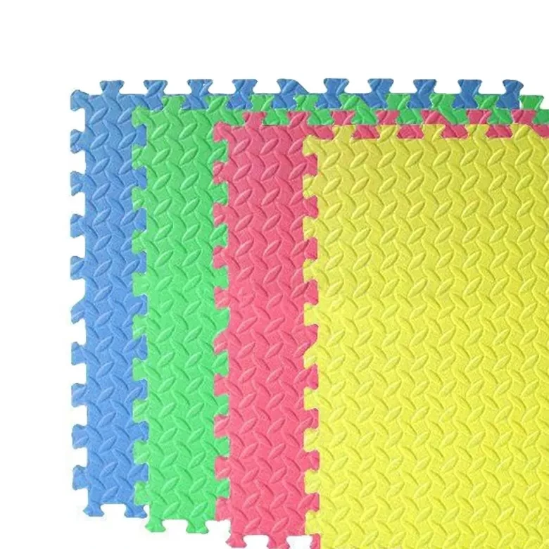 Multicolored Foam Flooring Tiles Interlocking Eva Foam Padding Nontoxic Play Mat For Toddlers