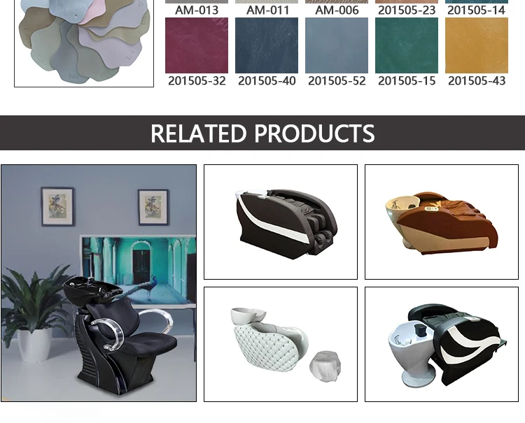 Electric Shampoo chair hair salon furniture reclining shampoo chair with footrest