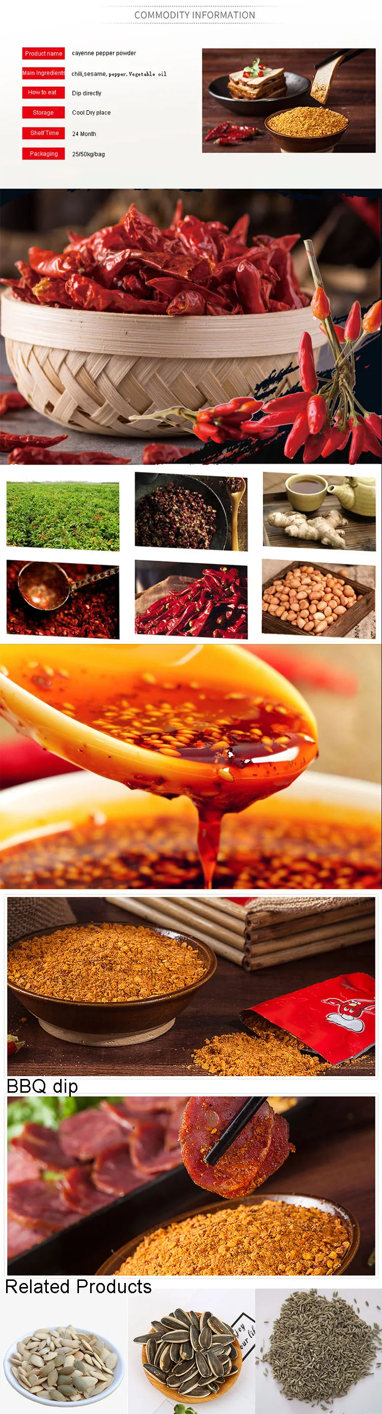 Natural high quality red chili powder hot paprika powder wholesale