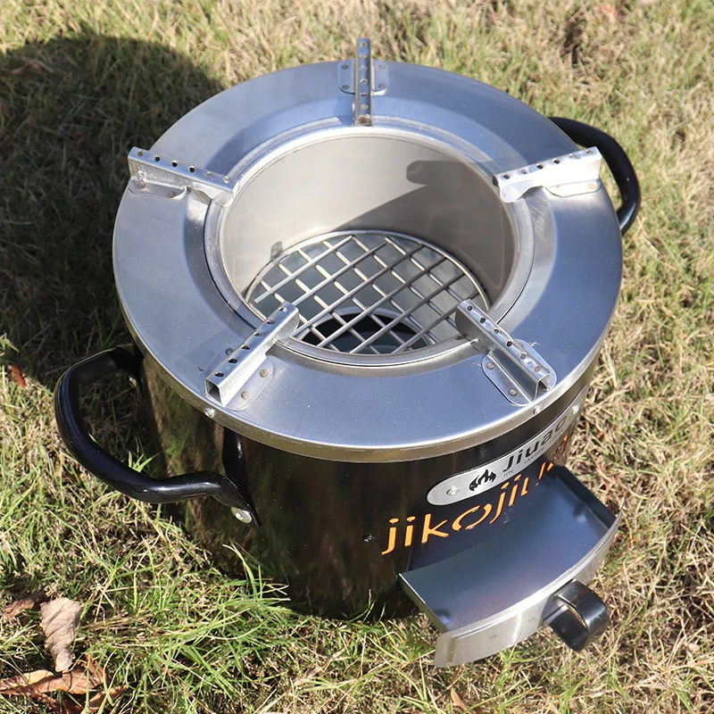 Multifunctional Stainless Steel Household Firewood Stove for Picnics and Cooking Exported to Africa for BBQ Grills