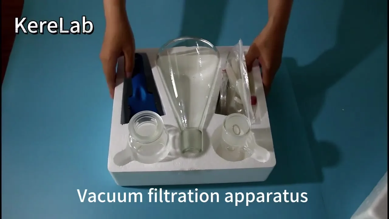 Kit De Filtration Sous Vide Laboratoire - Entonnoir Verre 300ml + Fiole 1000ml, En Verre Borosilicate - 2