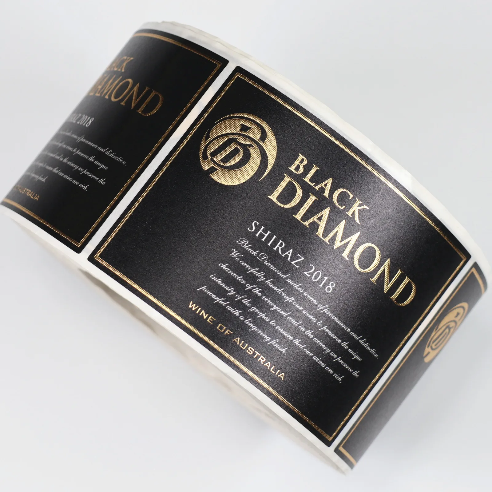 
Custom Wine Label Printing Roll,Adhesive Silver Foil Wine Label Metallic Wine Bottle Labels 