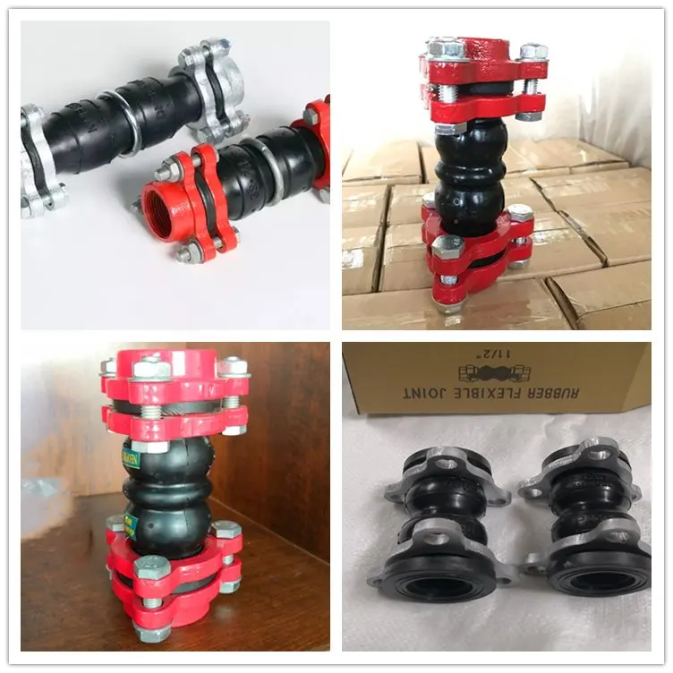 EPDM sanitary threaded flexible union