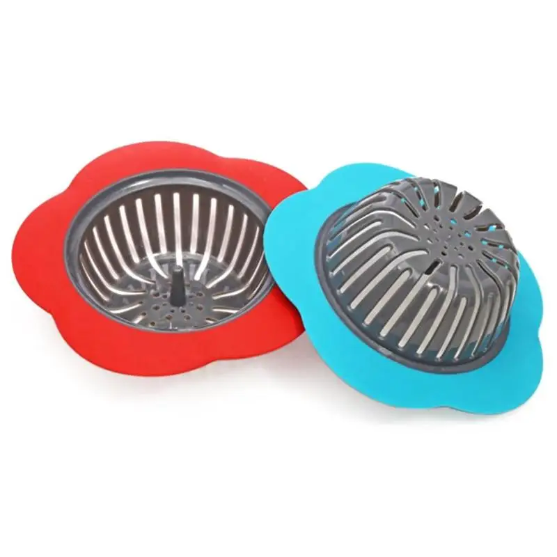 Silicone Kitchen Sink Strainer Filter Basket Garbage Disposal Strainer Sink  Drain Catcher Plug Drain Cover Bathroom