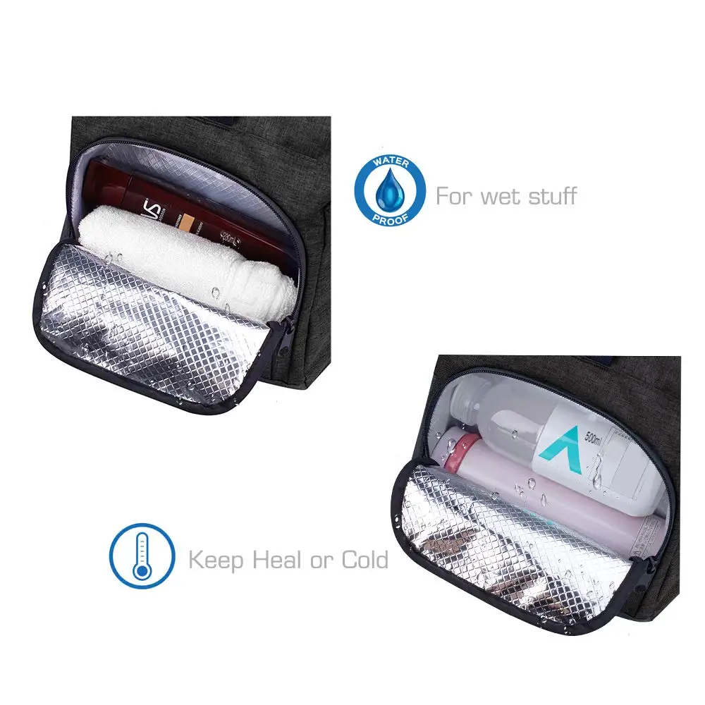Osgoodway New Design Roomy OEM Sports Duffle Bag with Shoe Compartment and Insulated Side Pocket