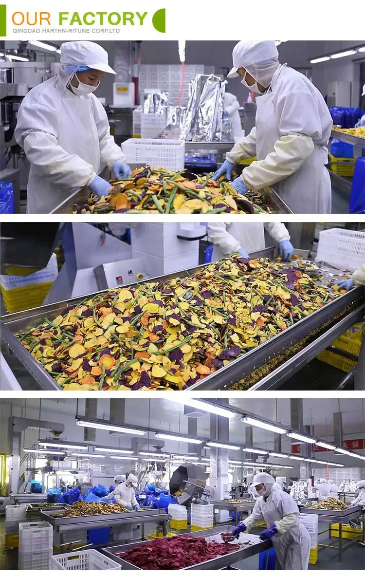 VF beet,carrot,okra,pumpkin,potato,wax gourd vegetable chips fried