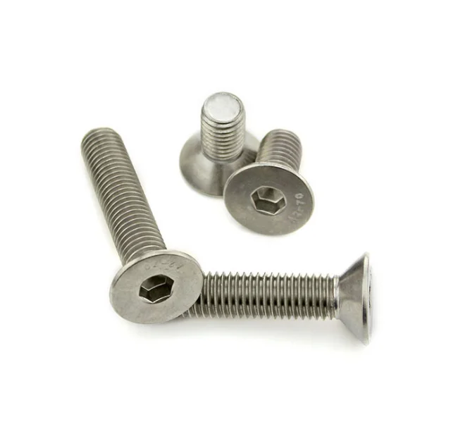 Din 7991 Stainless Steel Flat Socket Head Bolt Hexagon Socket Counter ...