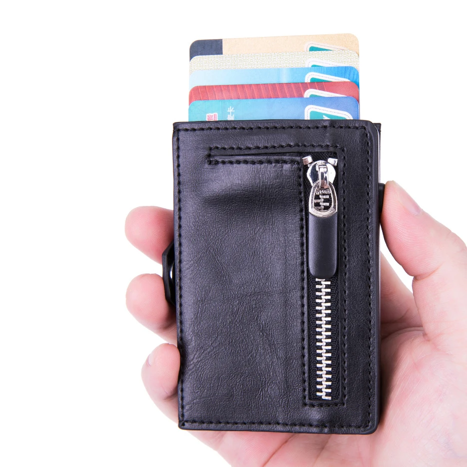 Smart Pop Up Pu Leather Rfid Blocking Card Holder Unisex Money Wallet With Coins Pocket Buy Card Holder With Coins Pocket Smart Pop Up Card Wallet Smart Wallet Product On Alibaba Com