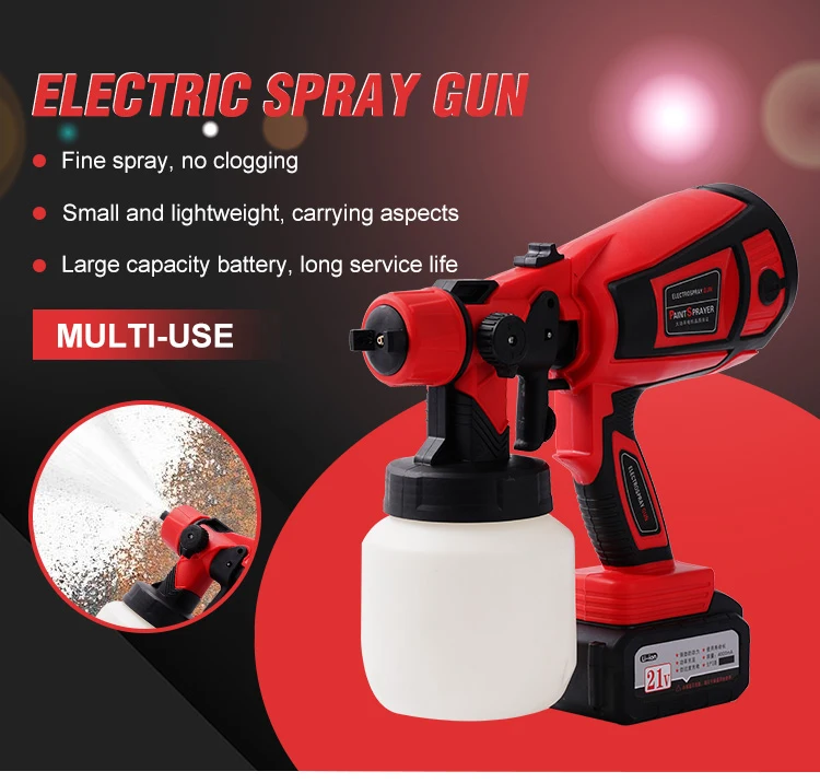 550W DIY Electric Airless Spray Gun Factory-Selling Multifunctional Power Tools Multifunctional Plastic Spray Paint Tool