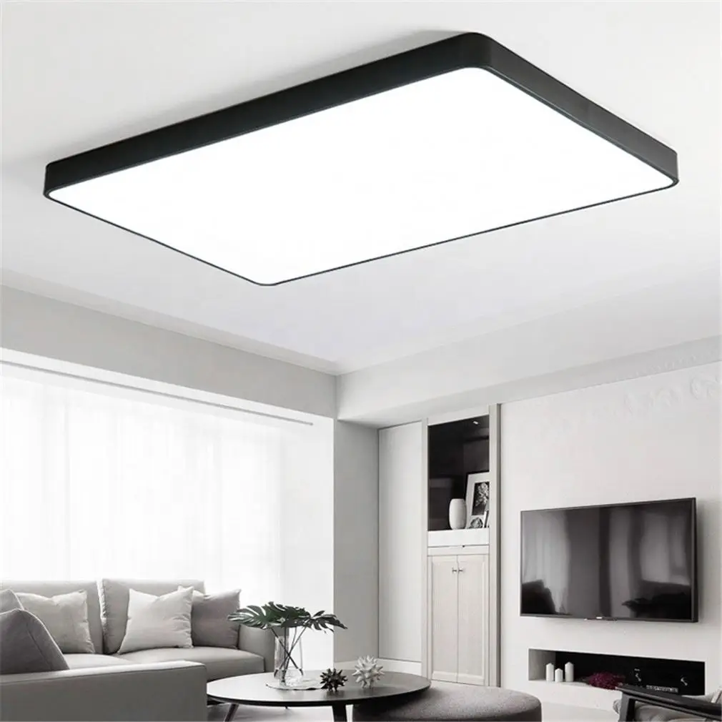 Square 48W Lighting Modern Led Kitchen Lights Flush Mount Ceiling Light With Adjustable