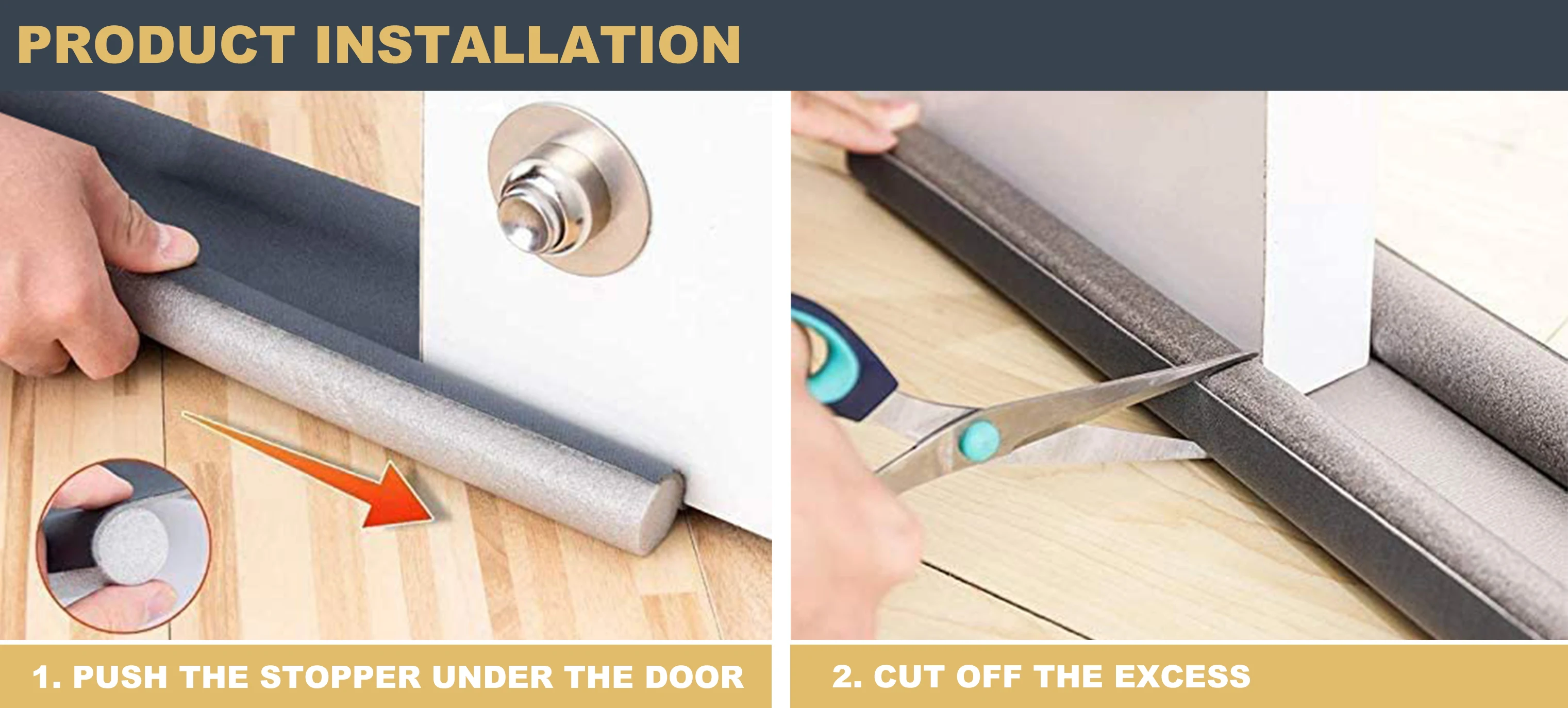 Soundproof Door Bottom Seal Strip Stopper Door Bottom Stop Door Dust