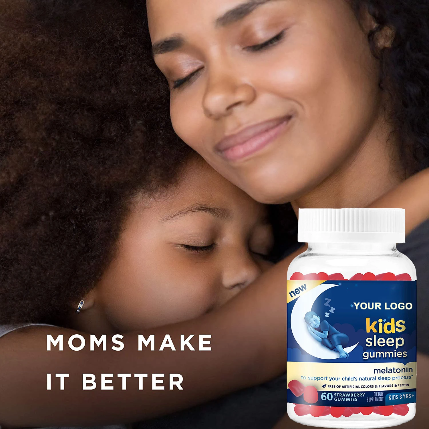 Kids Sleep Gummies To Support Your Child's Natural Sleep Process Kids Melatonin Gummy 1mg details