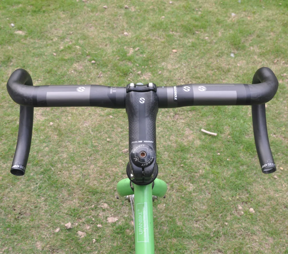 Road Bike Handlebar Carbon Fiber 31.8mm*420mm Bent Bar Drop Bar Matt