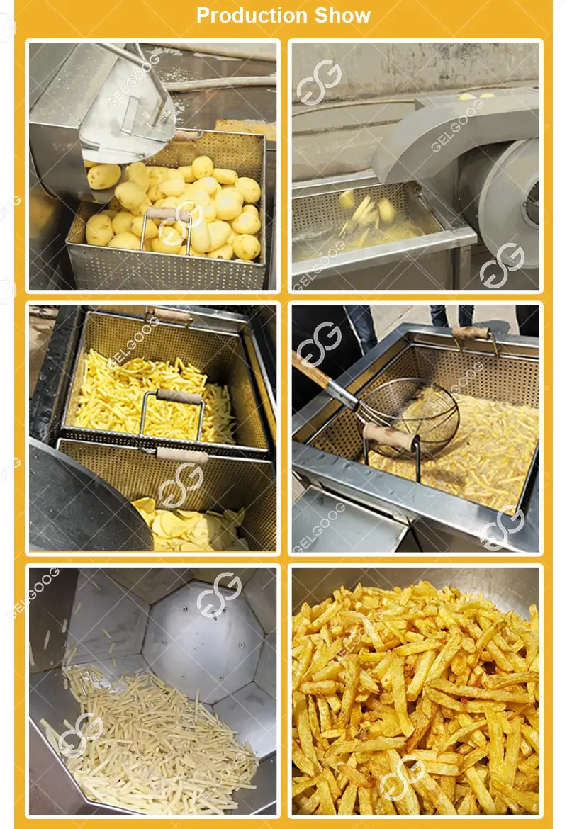 Commercial Semi Automatic Production Line Small Scale Potato Chips