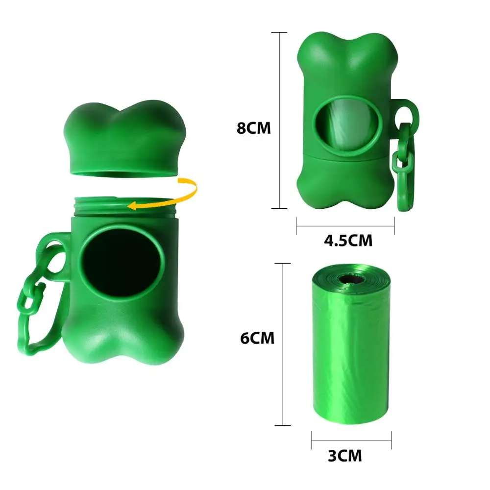 Bone Shape Custom Poop Bag Dispenser Pet Dog Poop Bag Holder Dog Waste