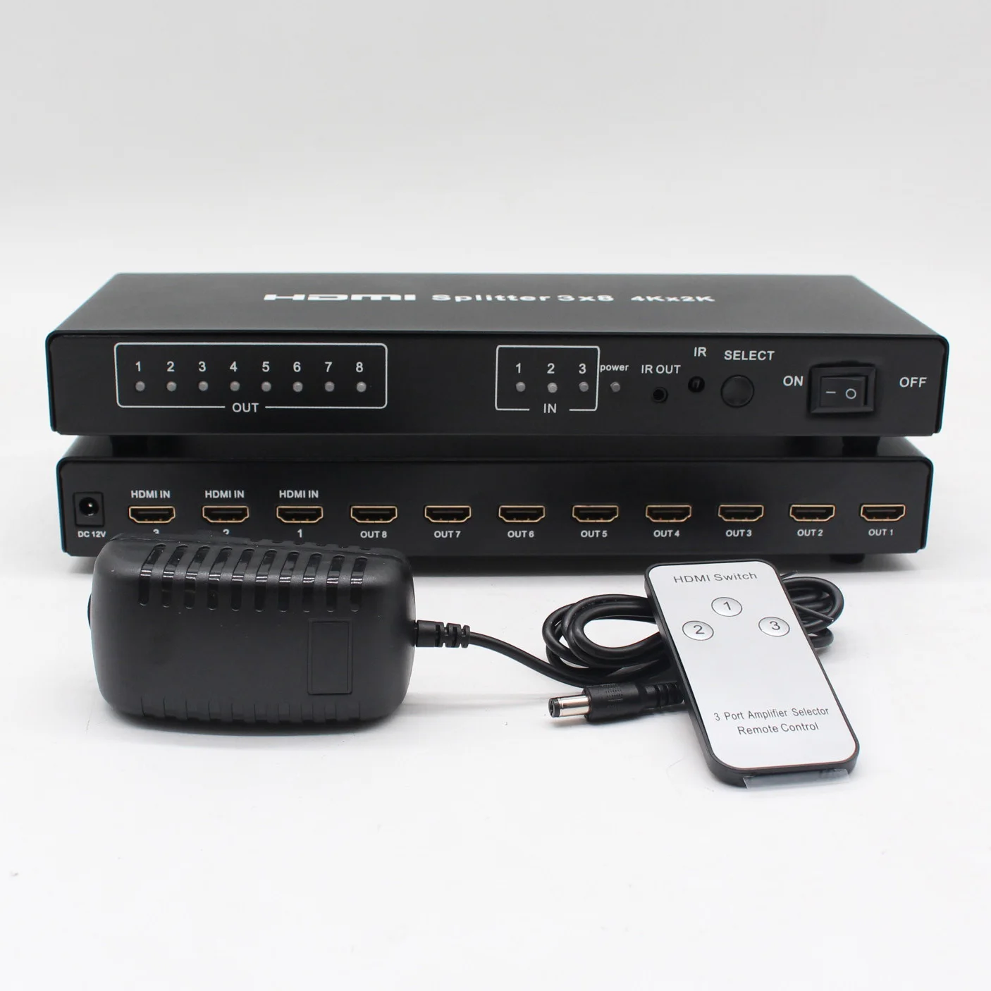 Splitter Input Tonli Metal 3-Input 8-Output for Video Splitter & Converter 4K/30Hz ...
