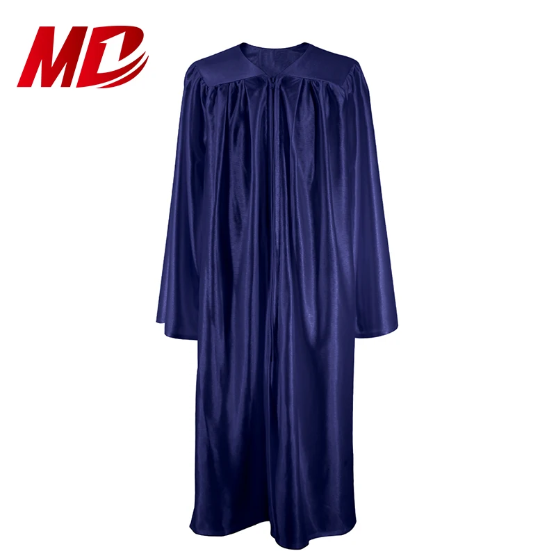 University Unisex Shiny Polyester Disposable Cheap Graduation Robes