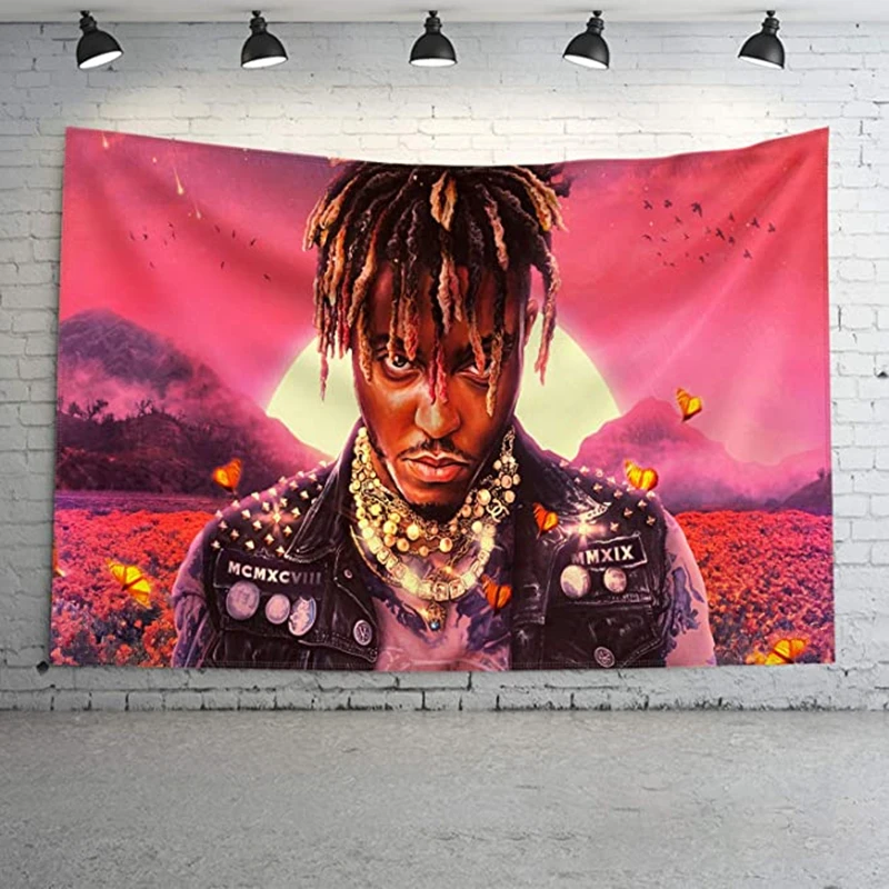 Juice Wrld Legends Never Die Flag 999 Rap Tapestry Lil Peep Xxxtentacion Home Decorations Wall