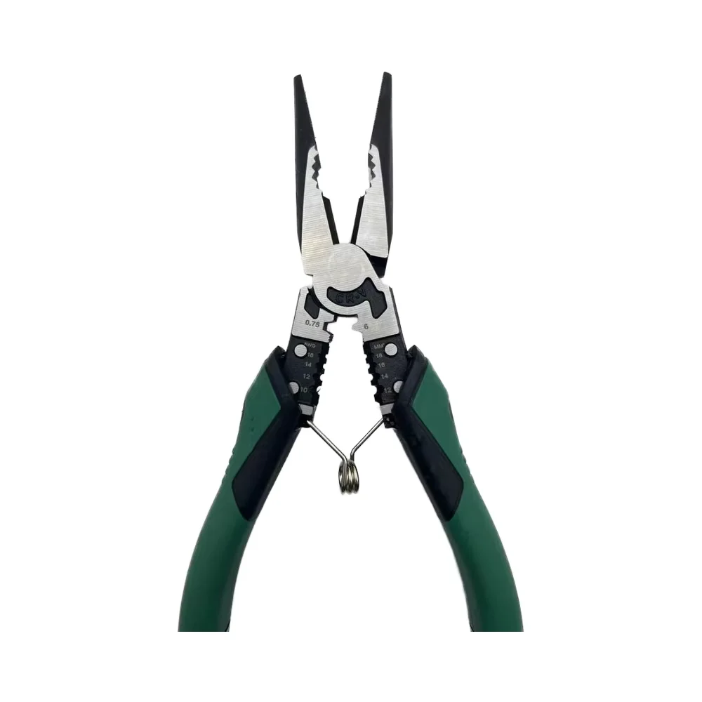 Chrome Vanadium Steel Mini Pliers Serrated Jaw Surface Wire Stripper Crimper Cutter Industrial Grip PVC Cutting Applications details