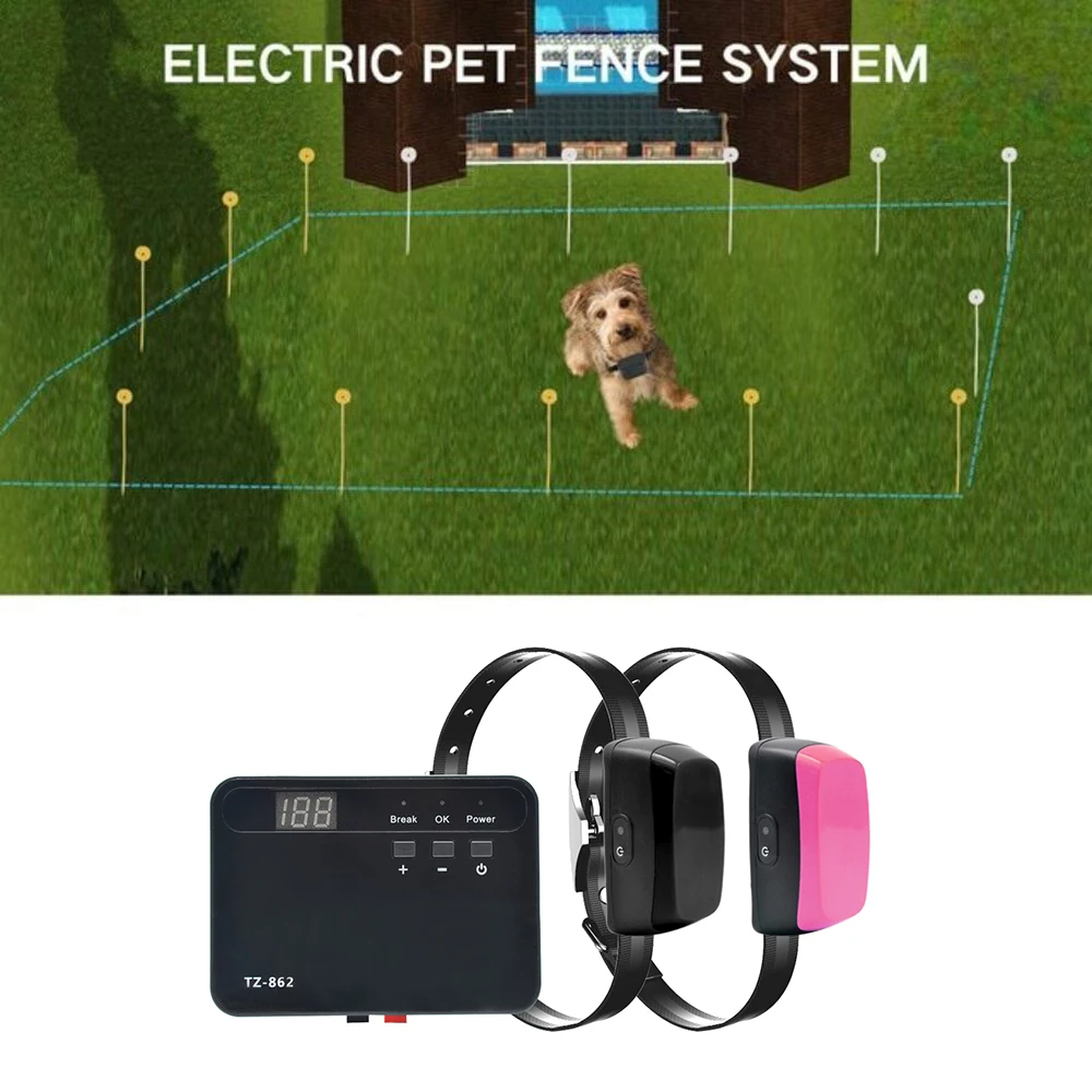 Electric Wired Rechargeable Dog Fence Upgraded Indoor Outdoor Pet