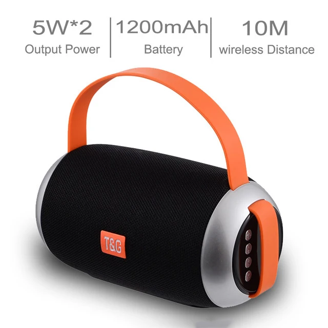 TG112 Column Waterproof 10W Loudspeaker Bass Outdoor Sports Soundbar Music Bluetooth 5.0 Speaker Portable Wireless Speaker - ANKUX.COM