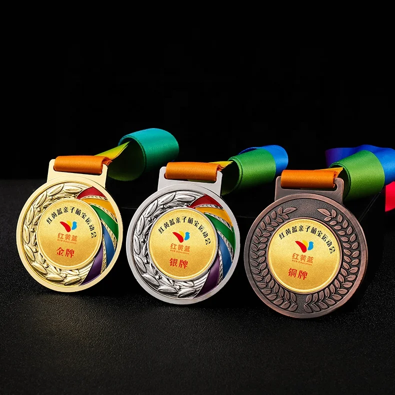 High Quality Customized 65-70mm Metal Medals Sports Event Memorial Graduation Medal Plaque In Stock manufacture