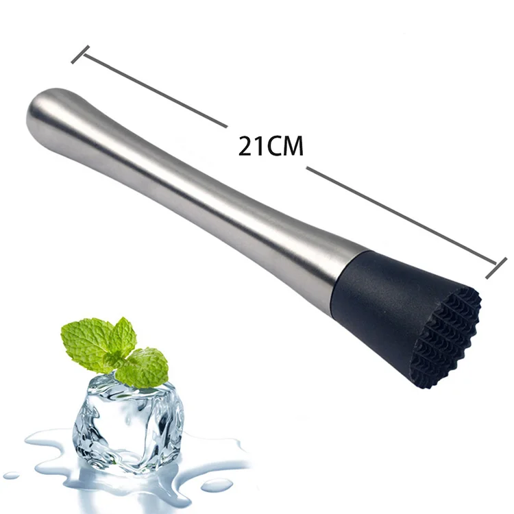 Home Bar Tool 304 Stainless Steel Muddler For Cocktails Mojitos And