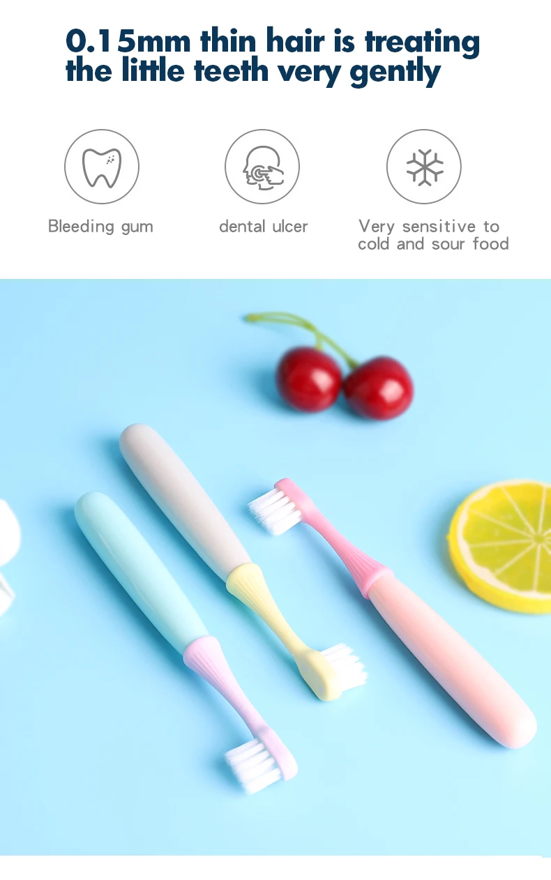 Cute Ultra Soft Korean Style Baby Toothbrush 3pcs/pack - Buy Toothbrush ...