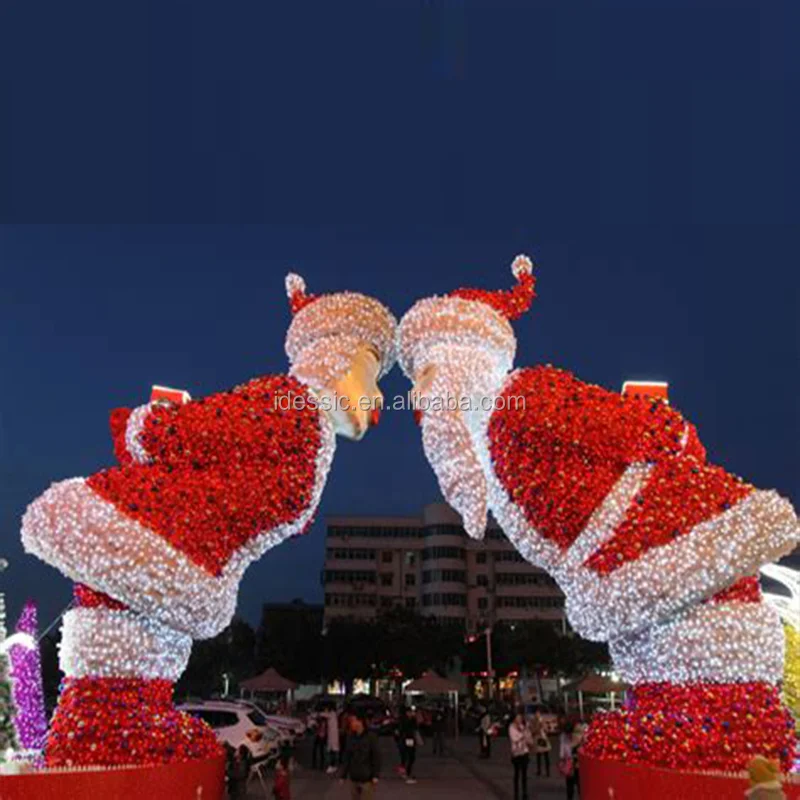 Outdoor Large Christmas Baubles Fiberglass Christmas Baubles For