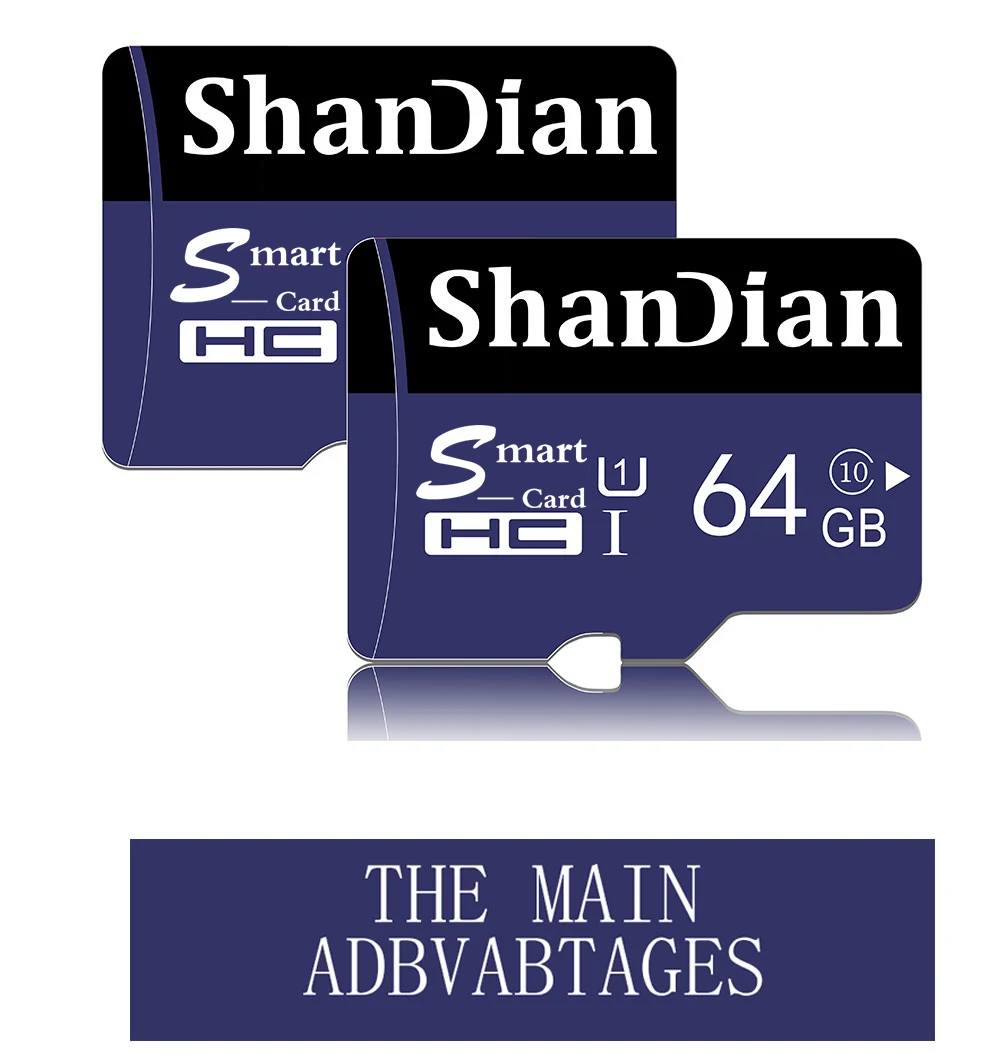 SHANDIAN High Speed Ultra Mini TF Card 8GB 16GB 32GB 64GB 128GB C10 SD Memory Card For Car GPS Navigation Navi - ANKUX.COM