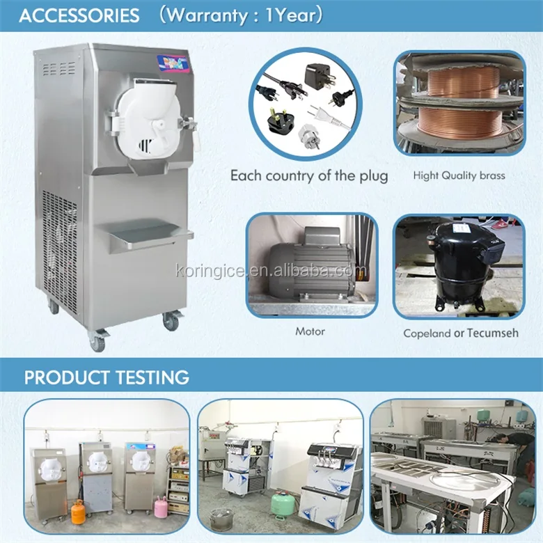 Kolice Ce Iso Etl Italian Ice Making Machine/high Efficiency Chocolate