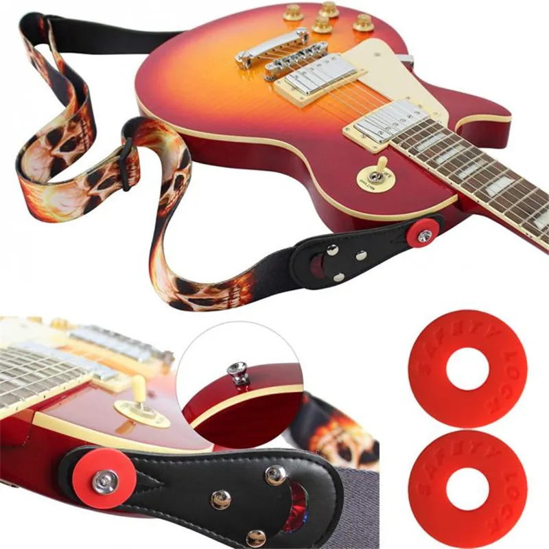 Custom Guitar Strap Guitar Accessories Strap Lock Silicone Rubber