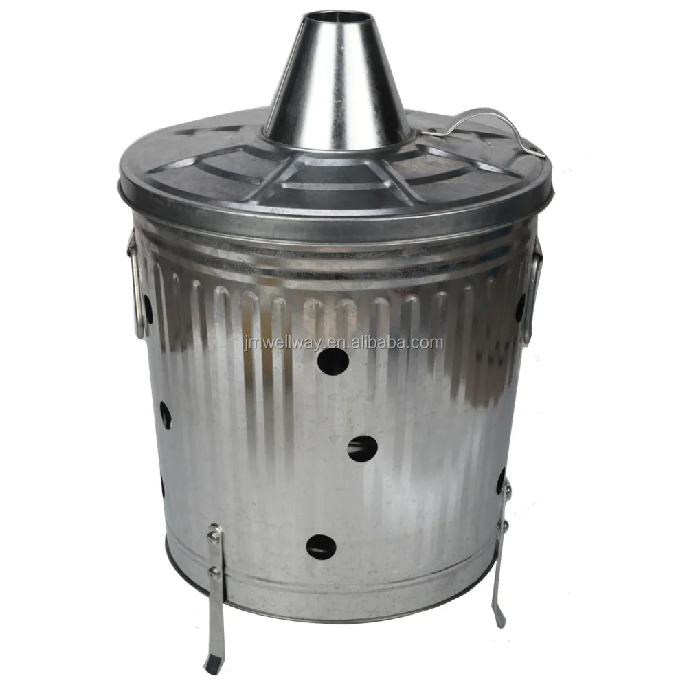 large metal dustbin