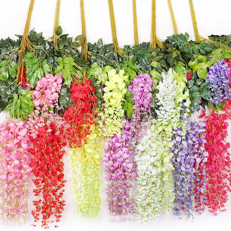 White Wisteria Flowers Wisteria Wedding Decoration Cheap Wholesale