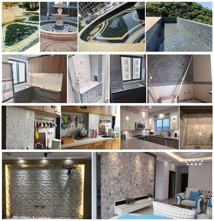 Factory Direct Sells Glass Mosaic Glass Tile Swimming Pool Kitchen Wall and Floor Tiles