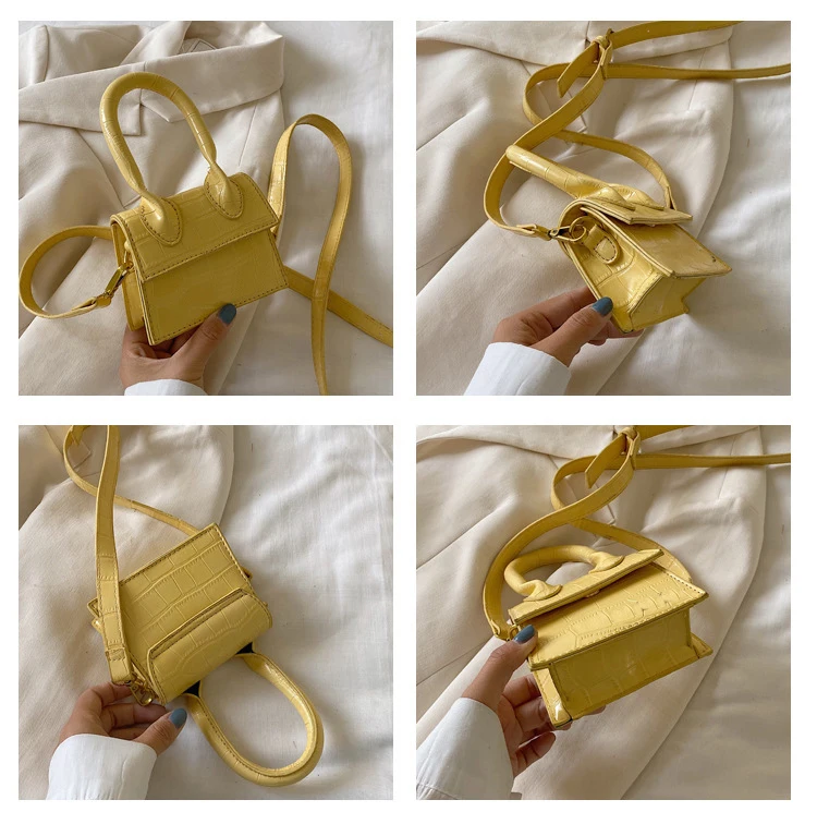Mini bolsa de mano con forma de m Bolsos de mano de lujo para mujer 