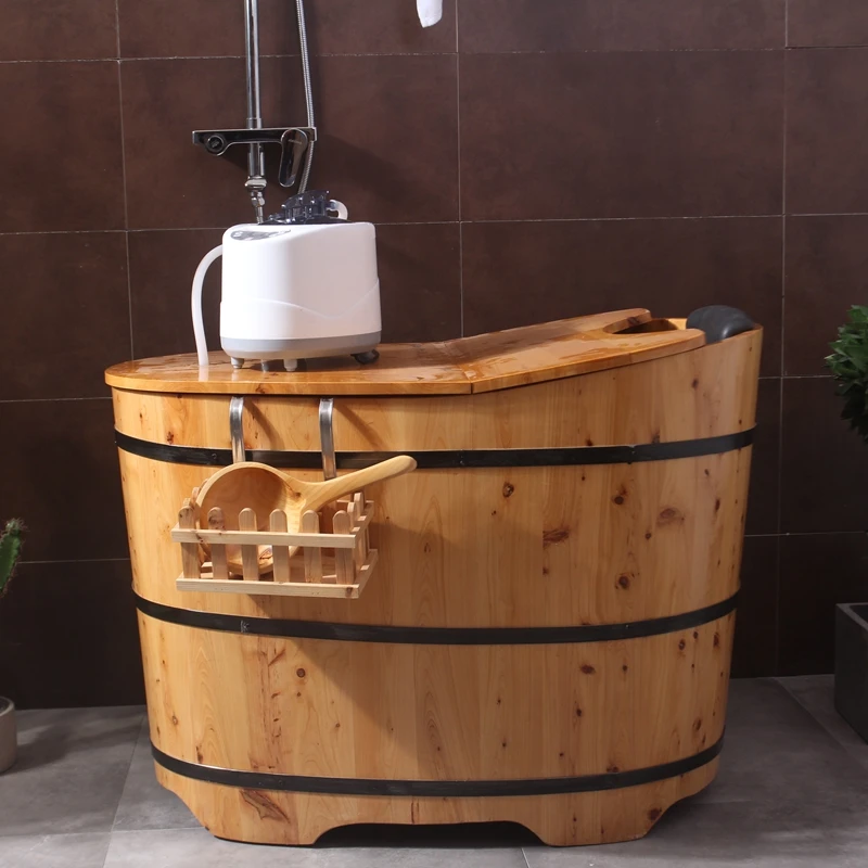 Foshan Ningjie Wooden Bathtub Freestanding Cedar Wood Bathtub Buy