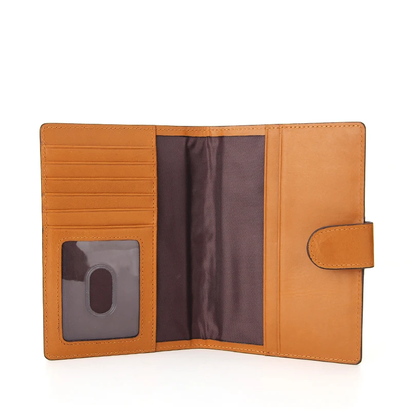 Snap Closure Holder For Passport Rfid Blocking Cheap Passport Holder