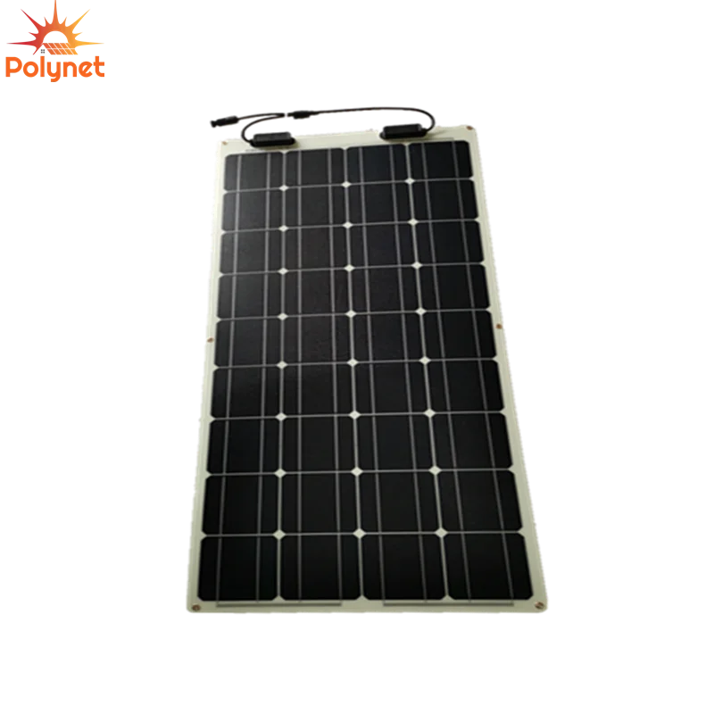 
Polynet Flexible Solar Panel Ningbo 100w 160w 150w mono Modules for Car RV Boat 