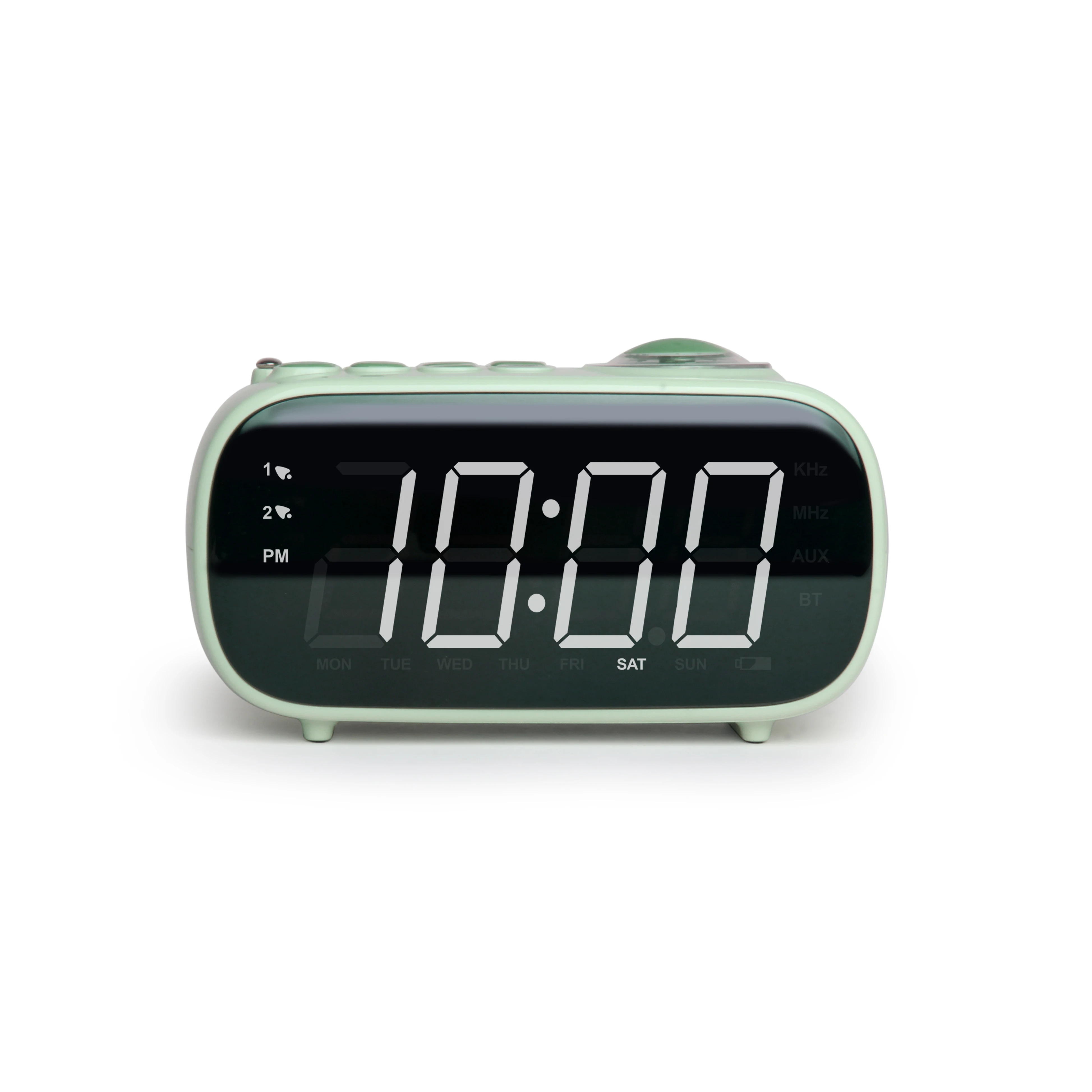 Smart Set Alarm Clock Radio With Bluetooth Speaker And Usb Charger
