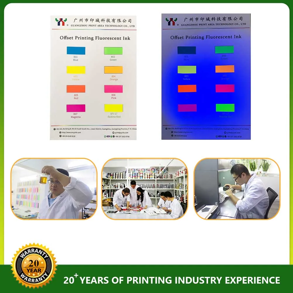 804 Orange AA+ Grade EN71-3 Certified Fluorescent Offset Ink for High-Quality Printing