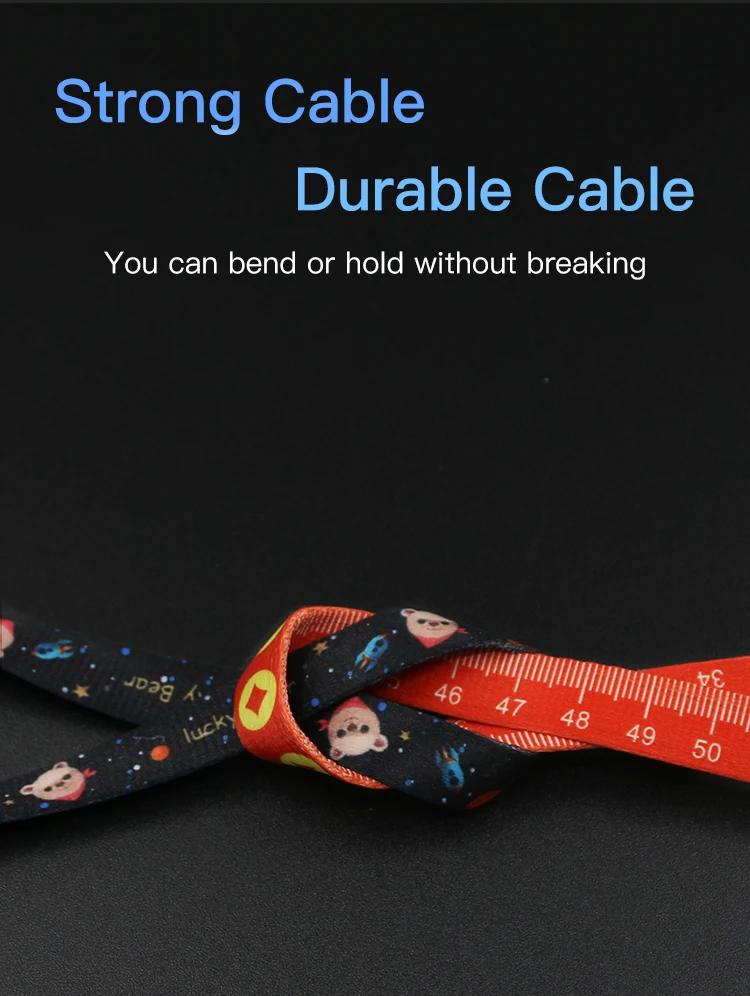 2019 Hot Sale Multifunction Nylon 3 in 1 Lanyard Charging Cable for Mobile Phone - ANKUX.COM
