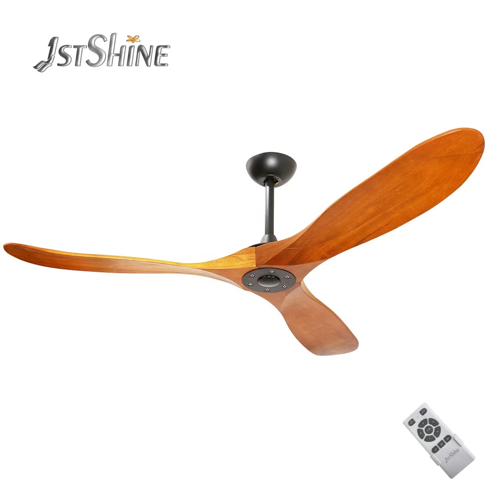 1stshine modern decorative dc motor luxury wooden blade bldc inverter fancy ceiling fans with remote control