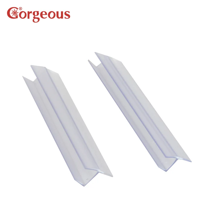 High Transparency H Sweep Rubber Plastic Shower Screen Seal Strip