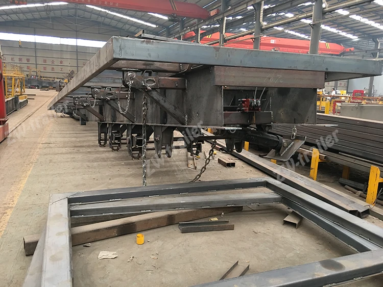 3 axle flatbed semi trailer